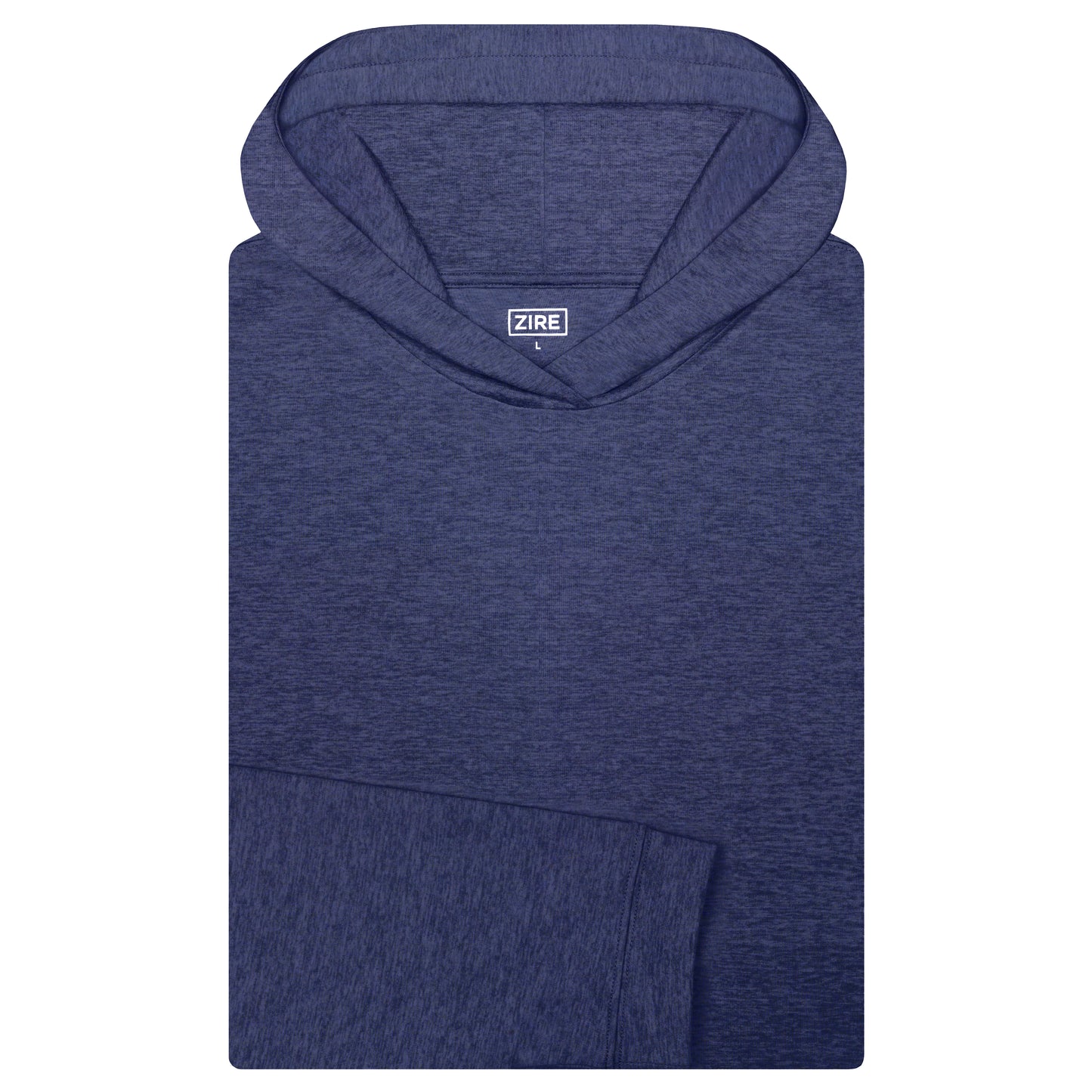 THE HEATHER NAVY PERFORMANCE HOODIE