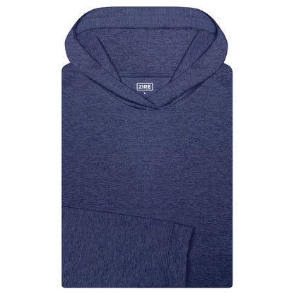 THE HEATHER NAVY PERFORMANCE HOODIE