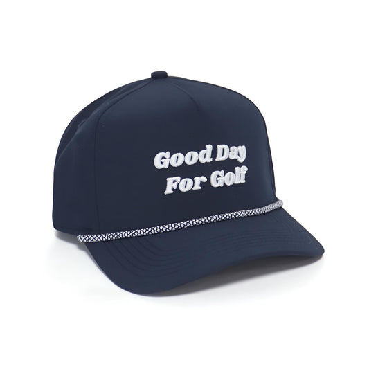 GOOD DAY FOR GOLF ROPE HAT NAVY