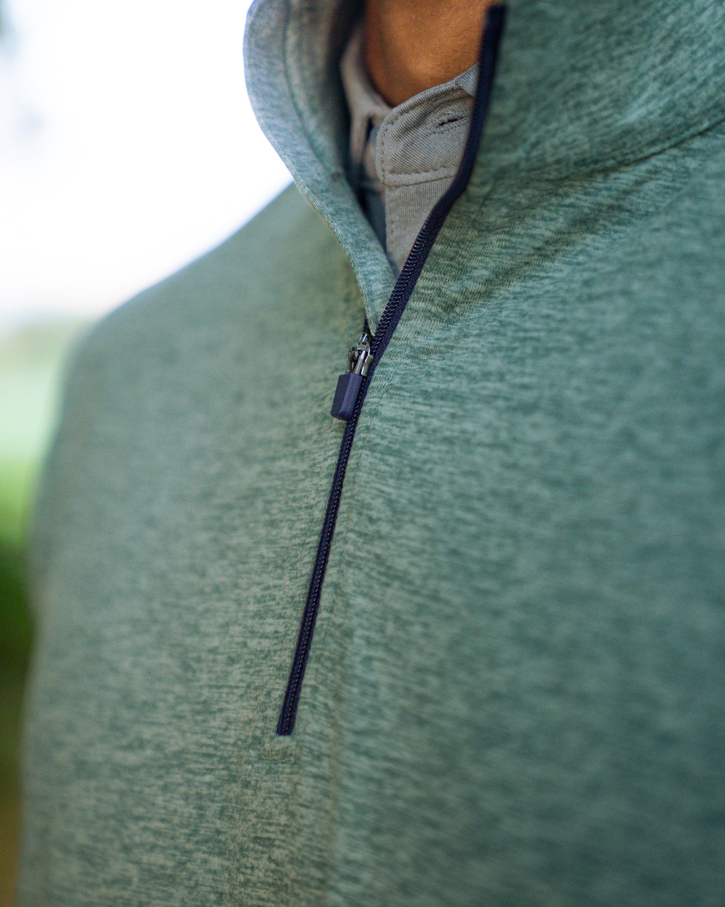 THE HEATHER GREEN PERFORMANCE Q-ZIP