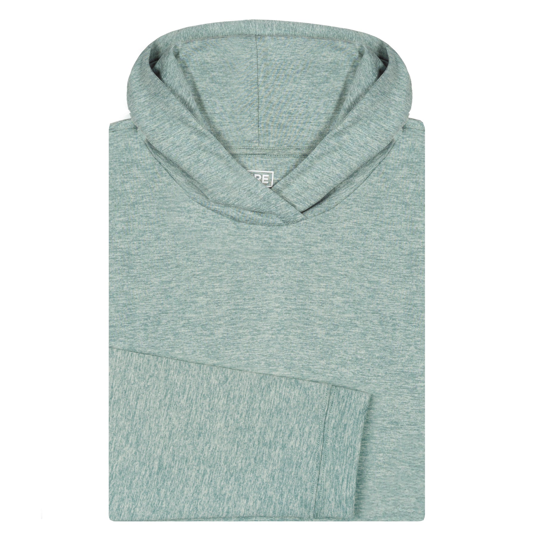 THE HEATHER GREEN PERFORMANCE HOODIE