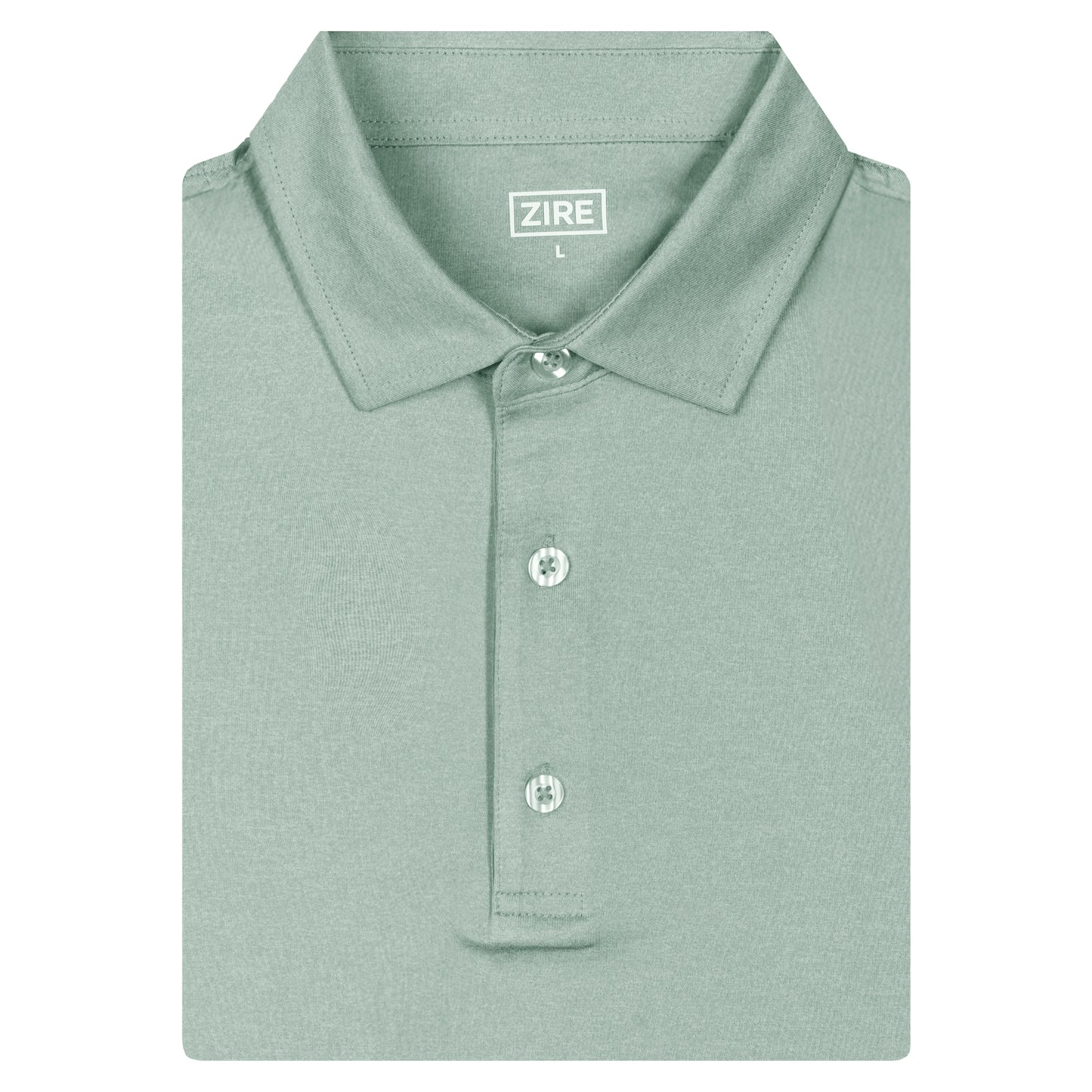 THE HEATHER GREEN PERFORMANCE POLO