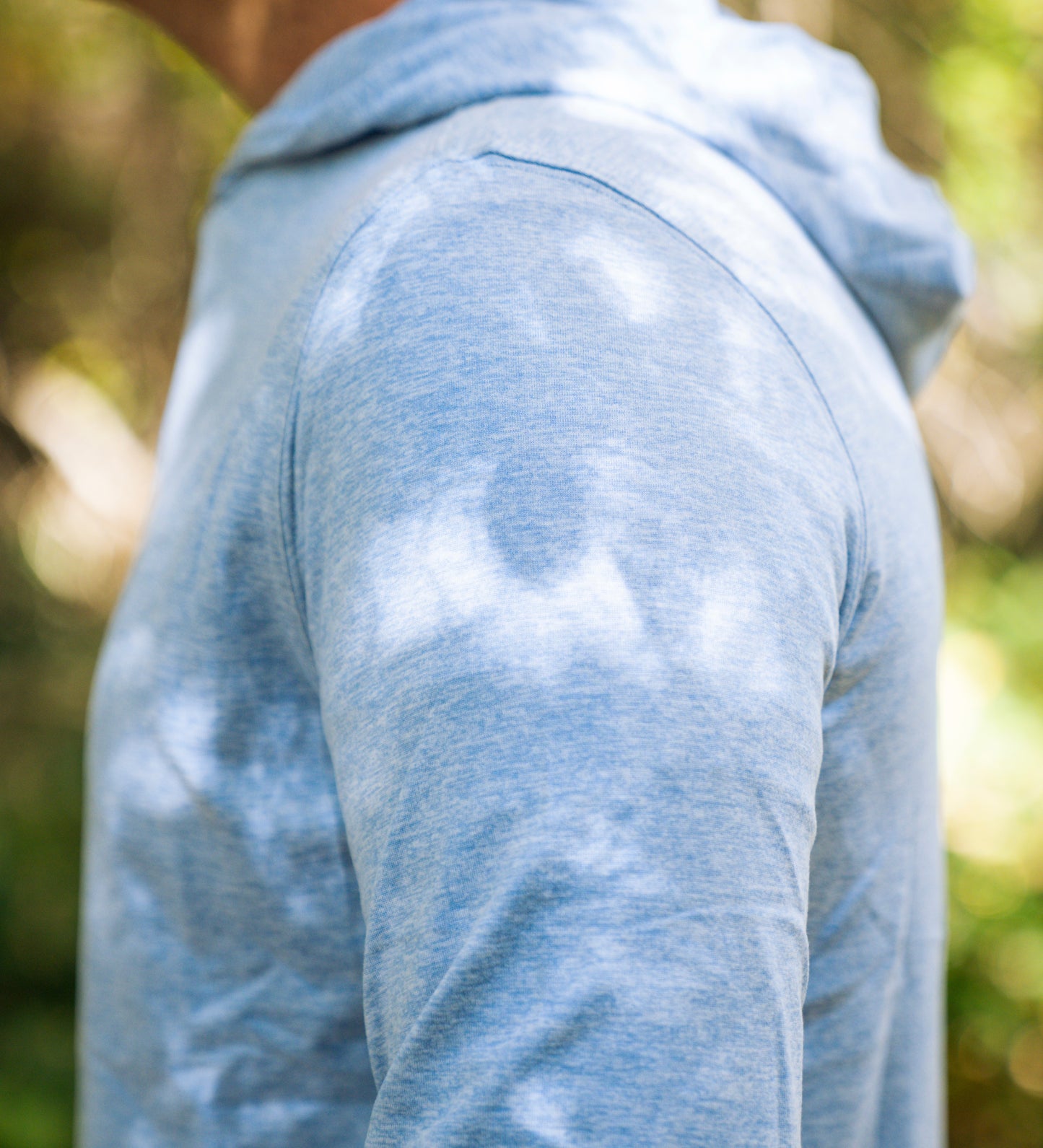 THE HEATHER LIGHT BLUE PERFORMANCE HOODIE