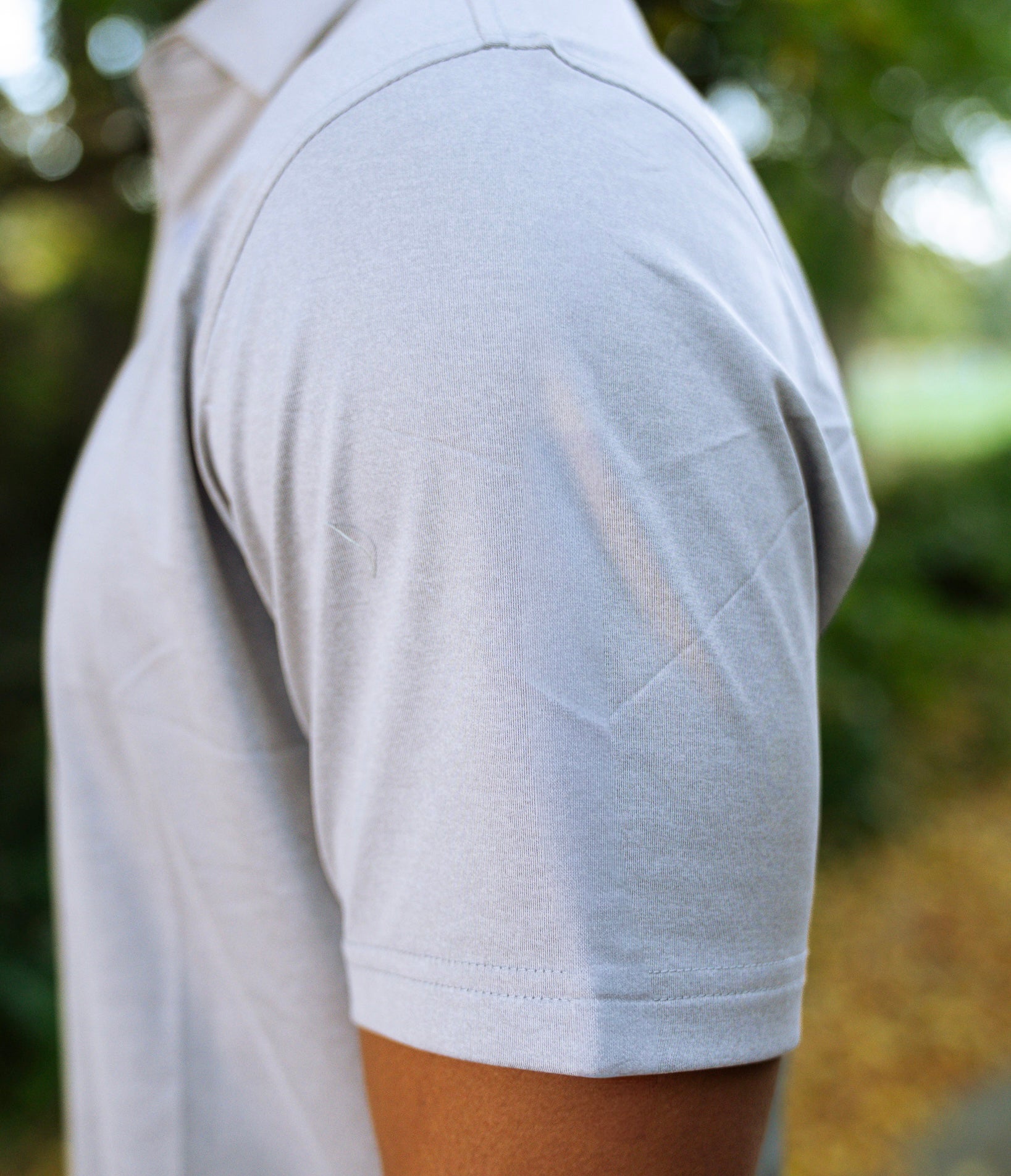 THE HEATHER GREY PERFORMANCE POLO