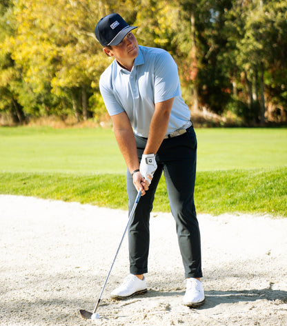 THE HEATHER LIGHT BLUE PERFORMANCE POLO