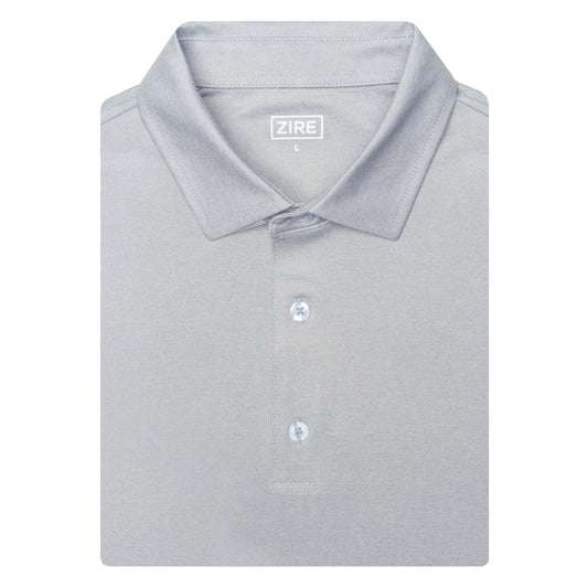 THE HEATHER GREY PERFORMANCE POLO