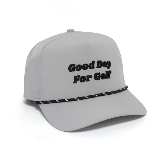 GOOD DAY FOR GOLF ROPE HAT GREY