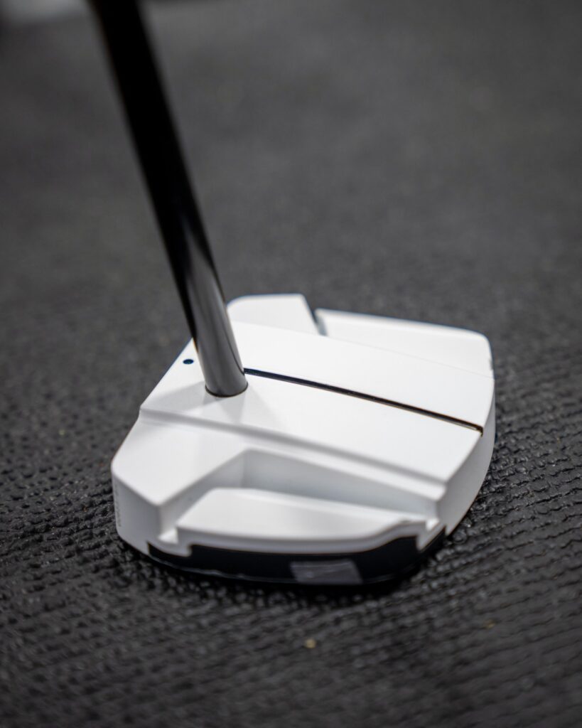 Ping Scottsdale TEC Ally Blue Onset putter side angle view