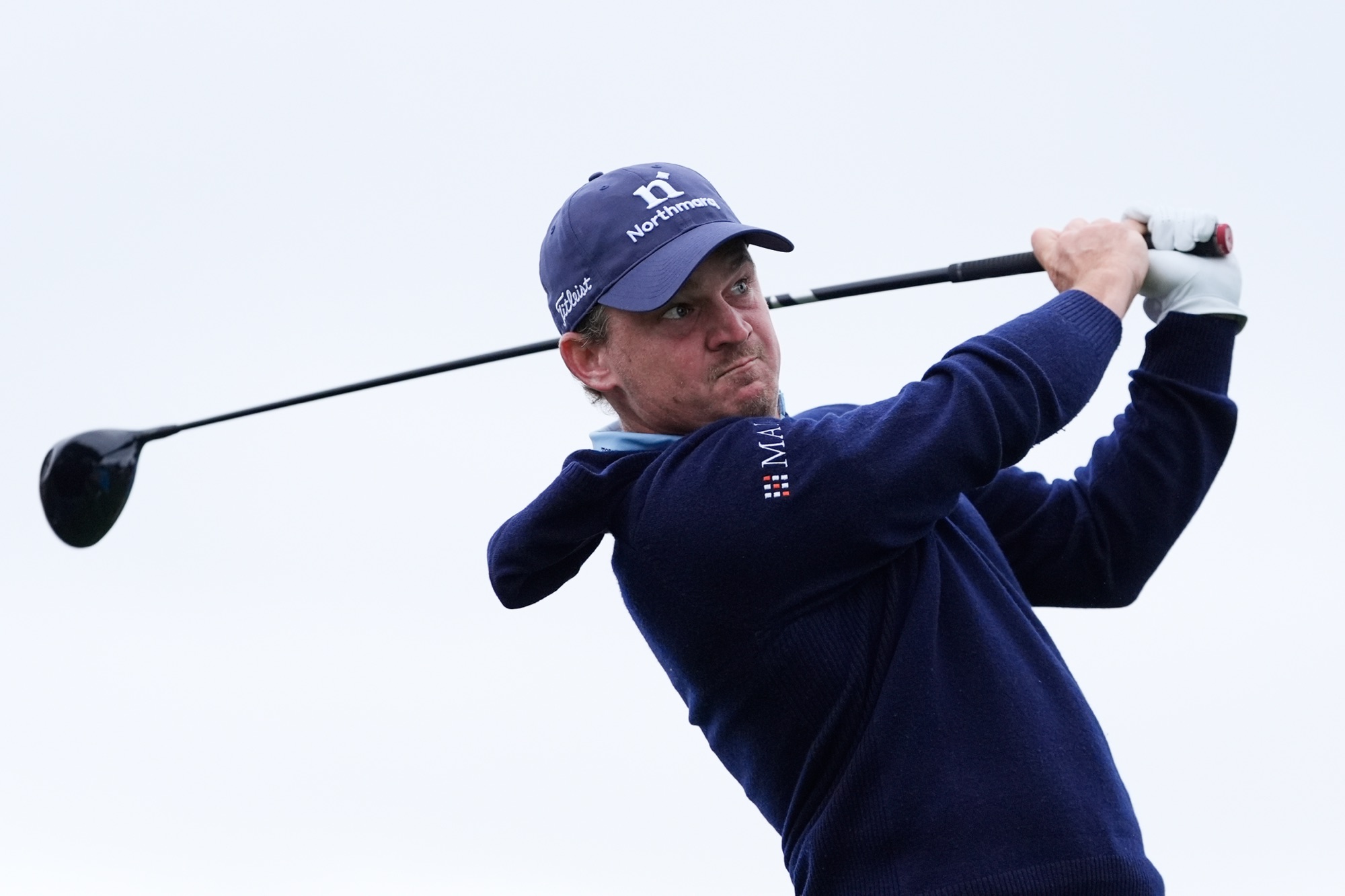 Bud Cauley hits from the third green at Pebble Beach during the 2026 AT&T Pebble Beach Pro-Am