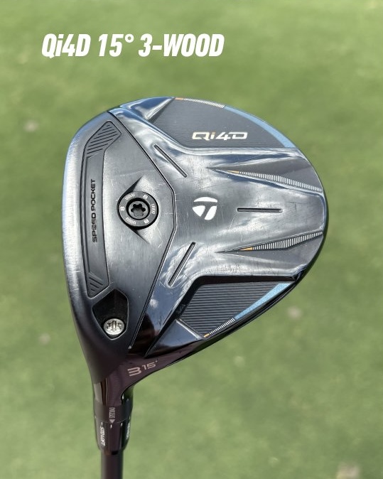 TaylorMade Qi4D 3-wood, the club Miles Russell used at the U.S. Junior Amateur