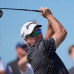Ryan Fox hits his tee shot on the 9th hole during the final round of the 2026 Open Championship at Royal Birkdale