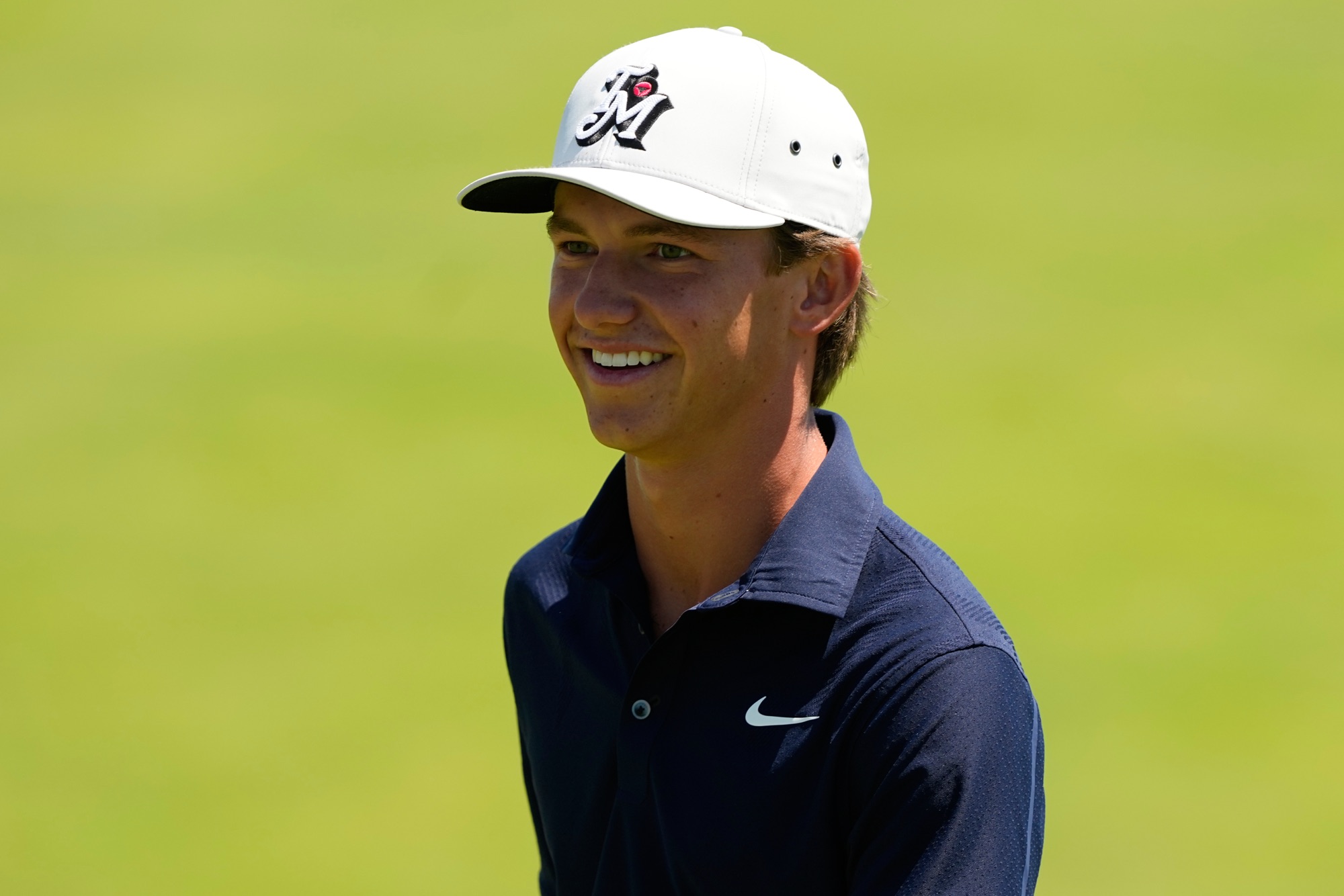 Miles Russell walks to the green during a practice round for the U.S. Open at Shinnecock Hills Golf Club