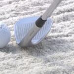 Viktor Hovland bunker shot at the Tour Championship