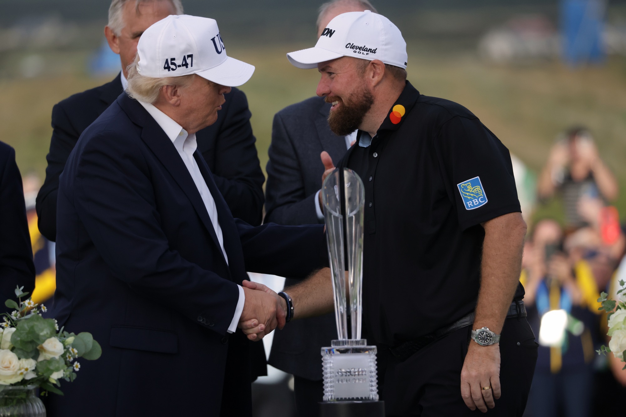 Shane Lowry celebrates winning the 2026 Irish Open