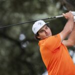 Eugenio Chacarra tees off during the final round of the 2026 Open de Espana at Club de Campo Villa de Madrid