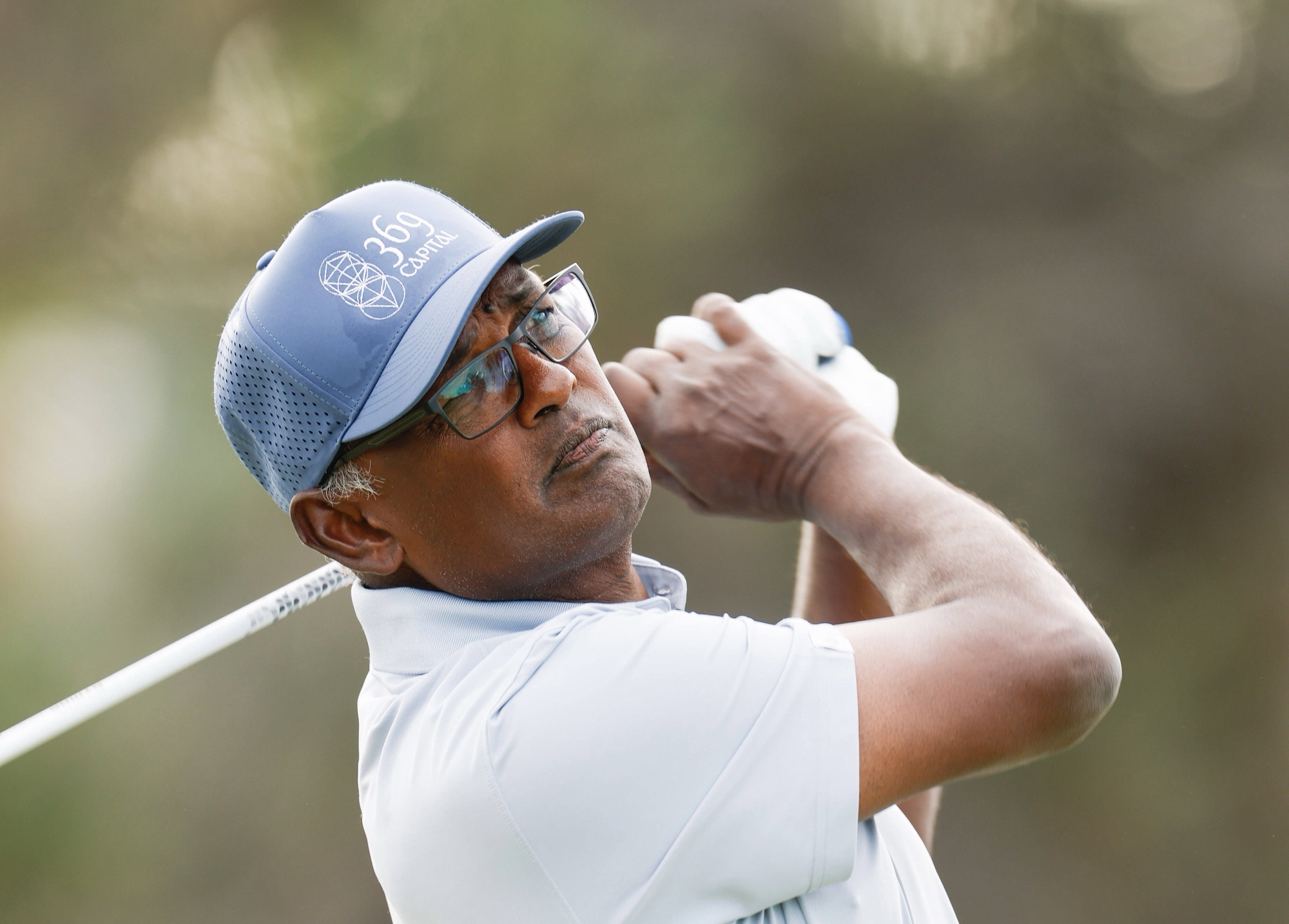 Vijay Singh tees off on the first hole during the third round of the 2026 Sony Open at Waialae Country Club