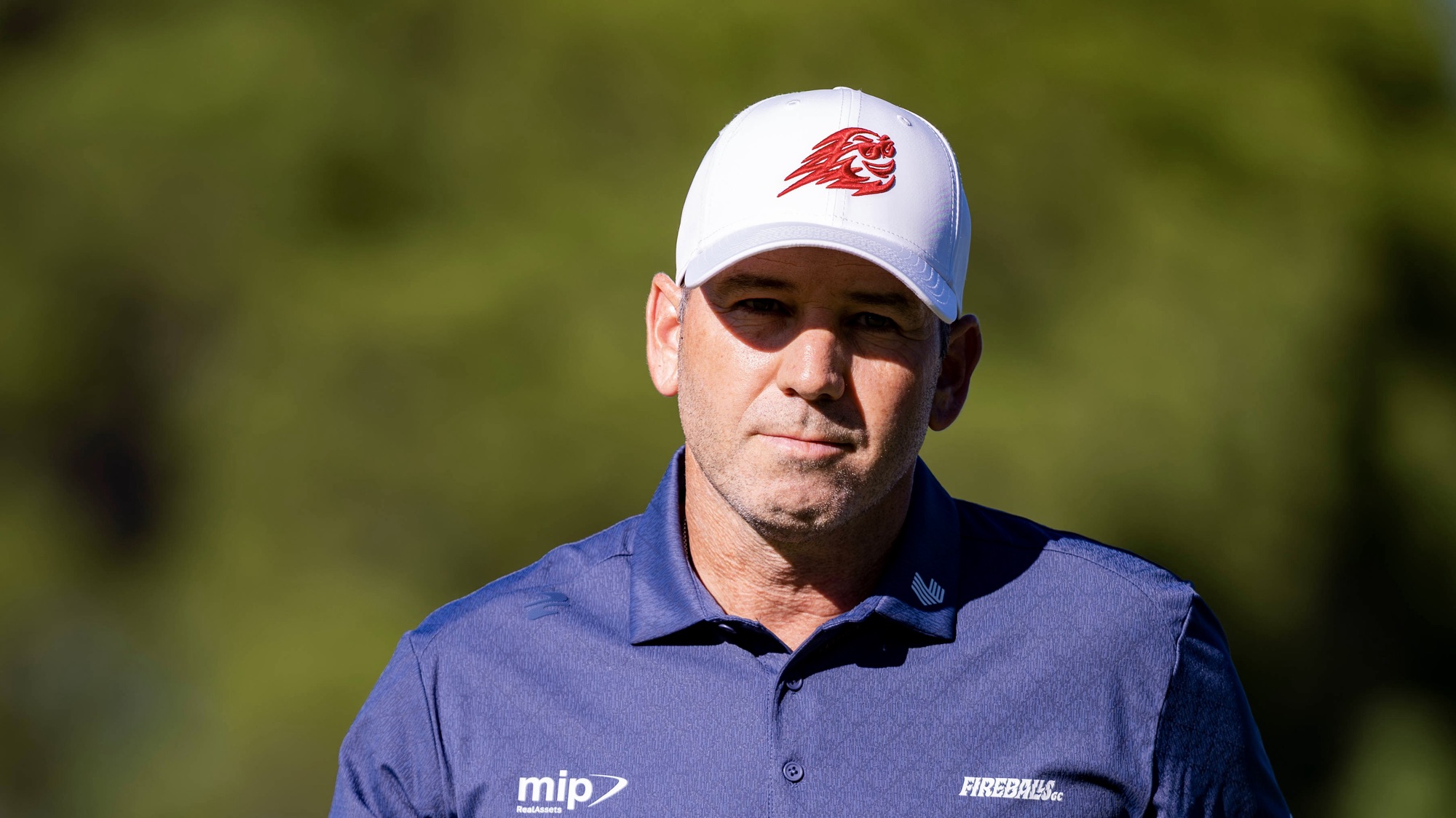 Sergio Garcia celebrates during the first round of the 2026 Open de España at Club de Campo Villa de Madrid